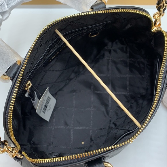 MICHAEL KORS
(NWT
Veronica Medium Saffiano Leather Dome
Satchel BLACK COLOR - Picture 12 of 15